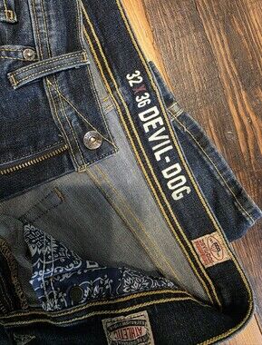 Mens Devil Dog Jeans 32x36